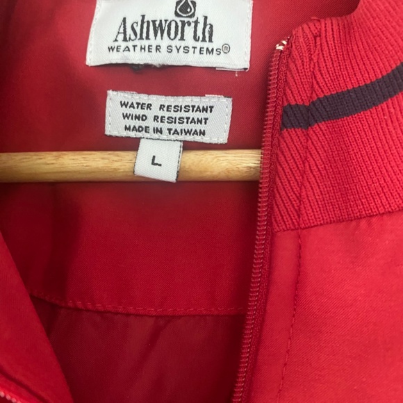 Ash worth zip golf short sleeve jacket Men’s Large - Picture 2 of 3